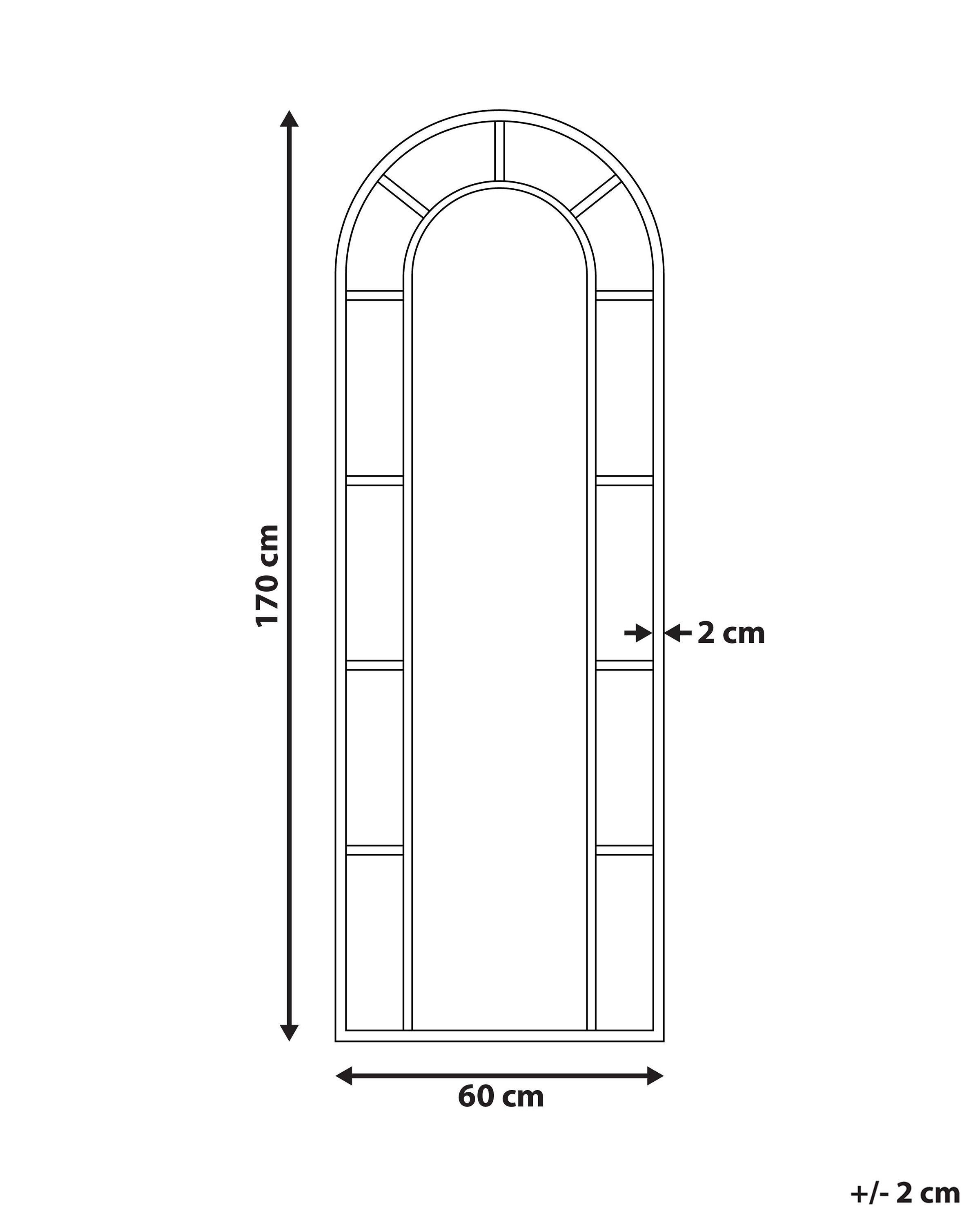 Beliani Miroir en Métal Glamour CROSSES  