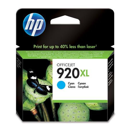 HP  920XL cartouche d'encre cyan grande capacité authentique 