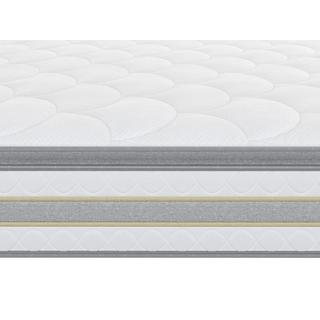 Ysmée Ensemble 180 x 200 cm sommier coffre blanc + matelas ressorts ensachés et surmatelas intégré ép.29cm - CANTERBURY de YSMÉE  