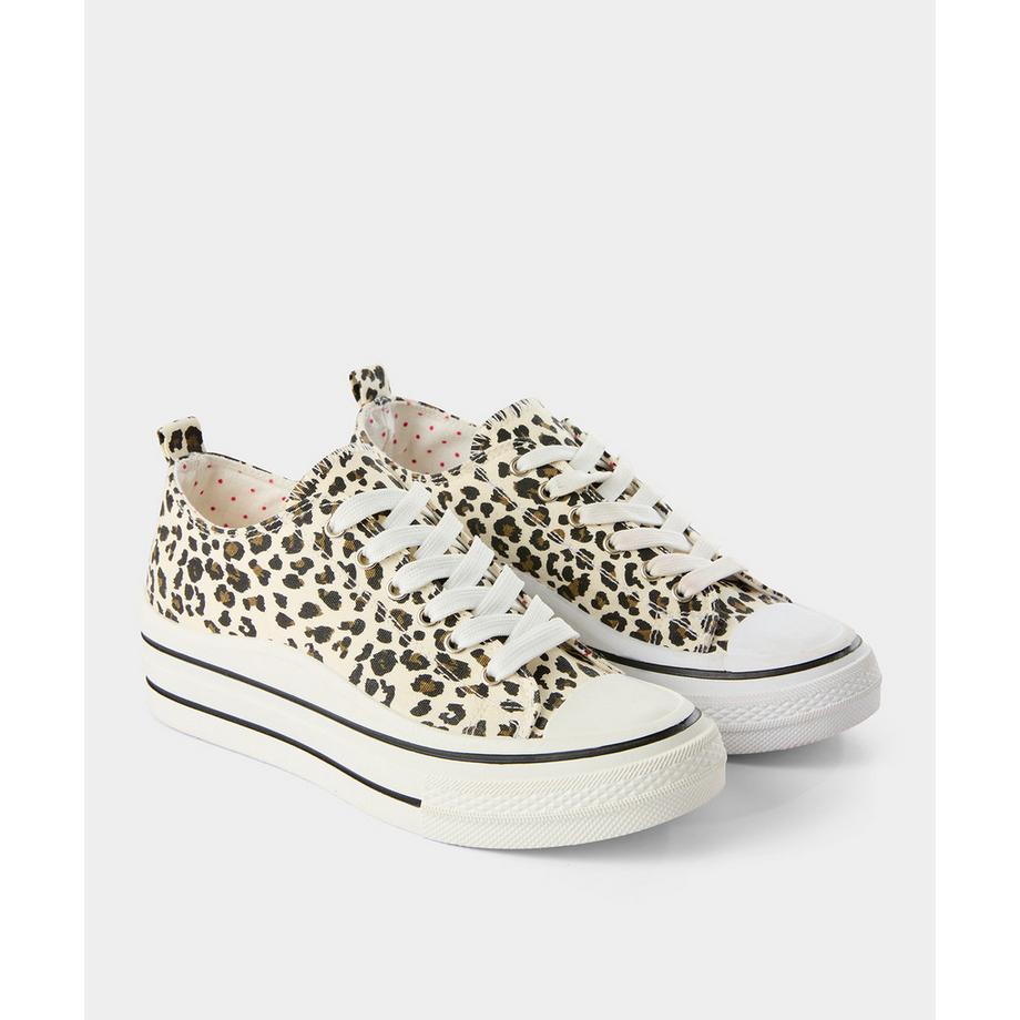 Joe Browns Chaussures Plateforme Toile Imprimé Animal  