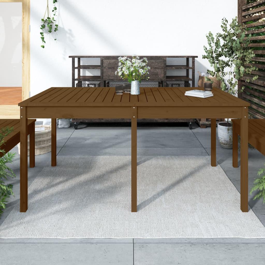 VidaXL Table de jardin bois de pin  