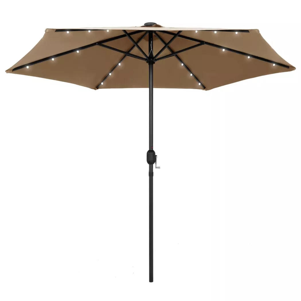 VidaXL - ombrellone da giardino, One Size, Grigio