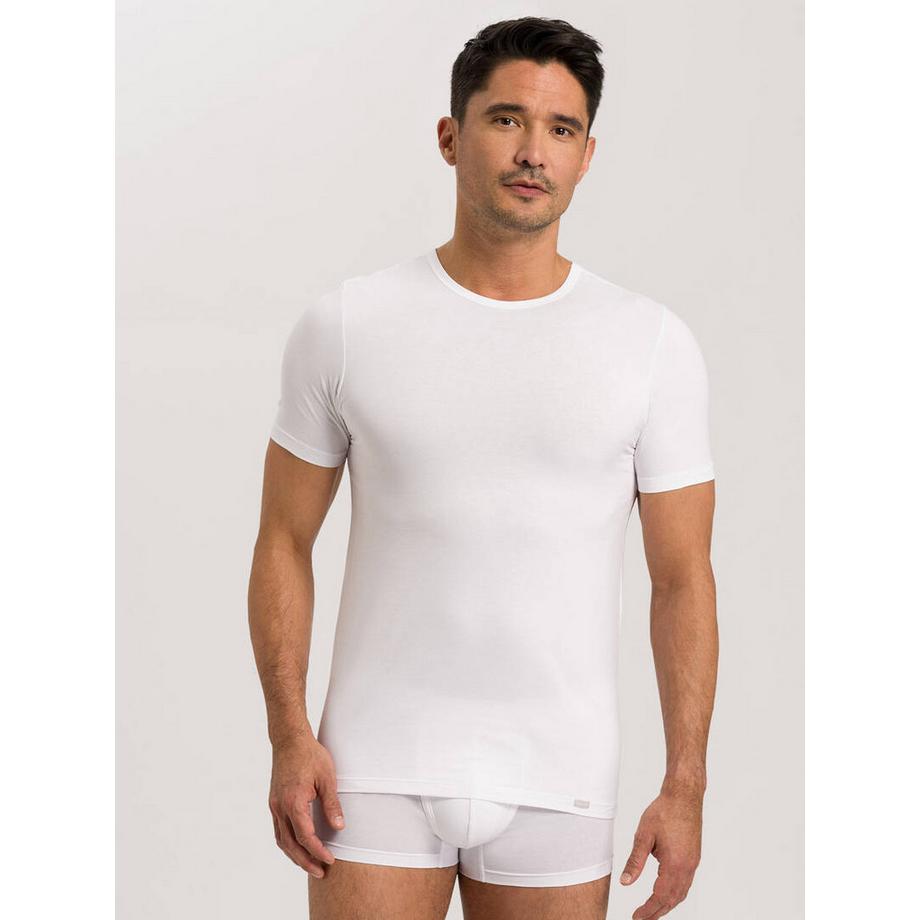 HANRO Cotton Essentials T-shirt Girocollo Confezione da 2  