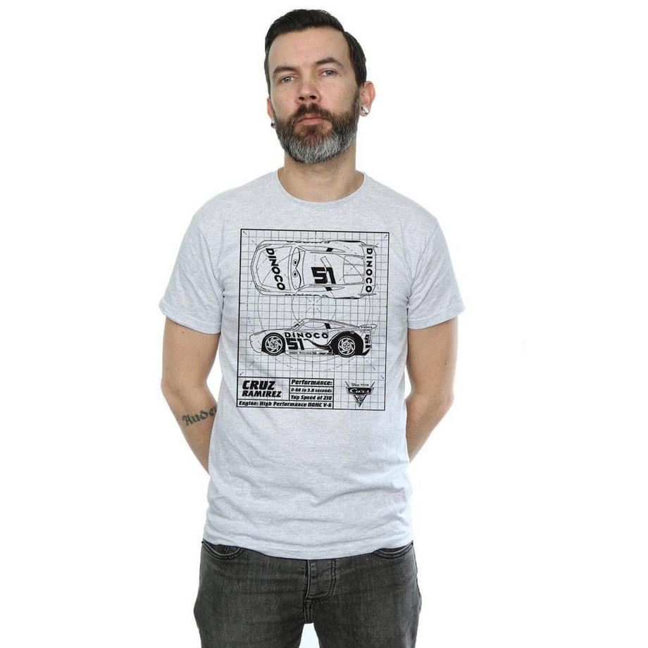 Disney Cars Cruz Ramirez Blueprint T-Shirt  