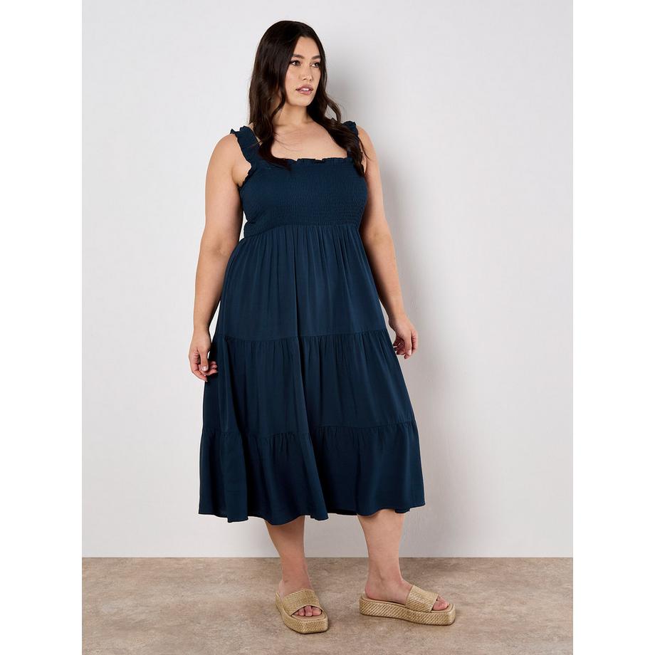 APRICOT Robe Midi Smockée  