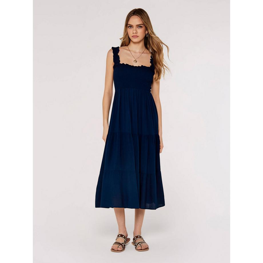 Gesmoktes Midikleid