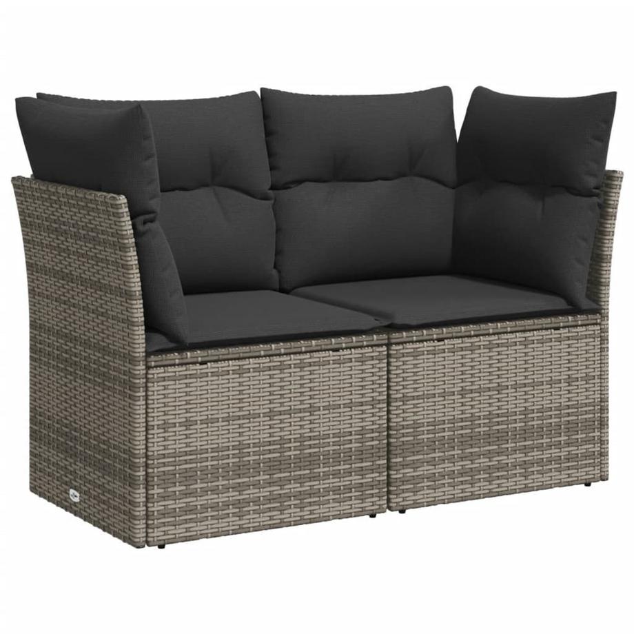 VidaXL set divano da giardino Polirattan  