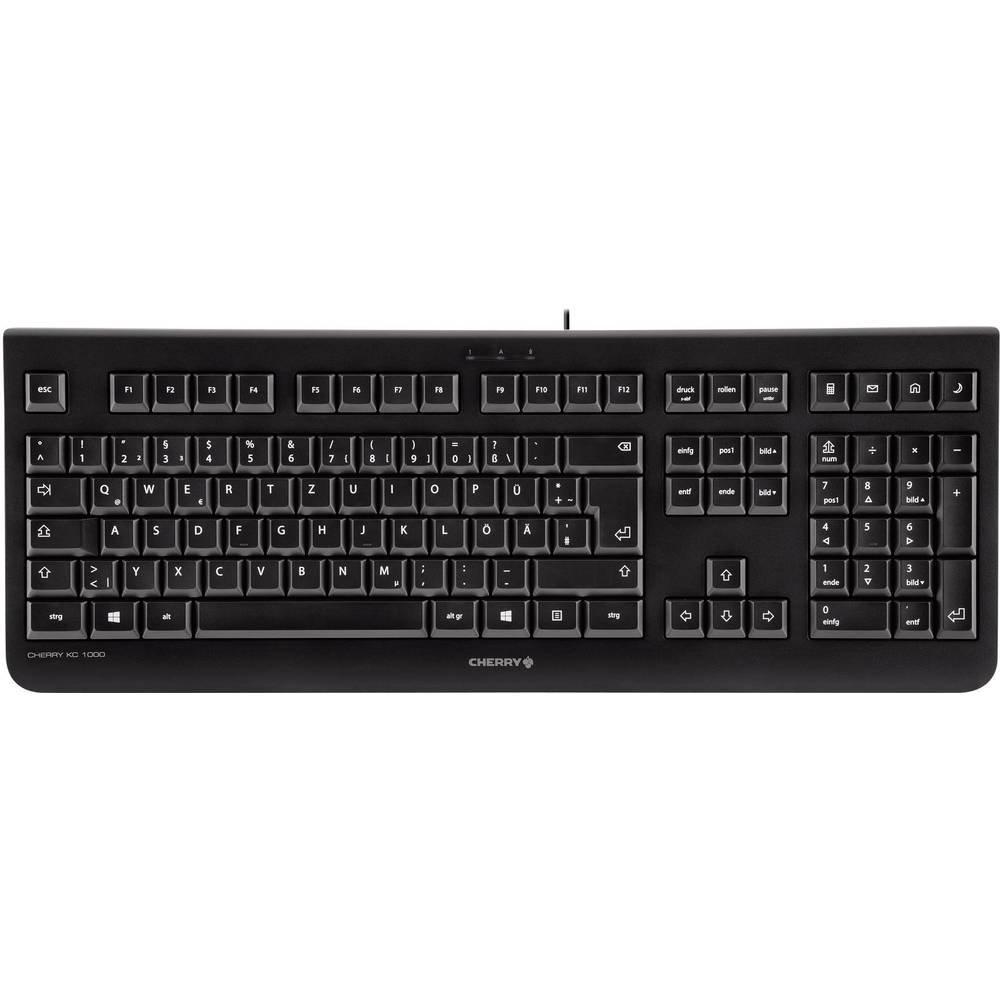 Cherry  Tastiera Svizzera, QWERTY, Windows® CHERRY KC 1000 Nero 