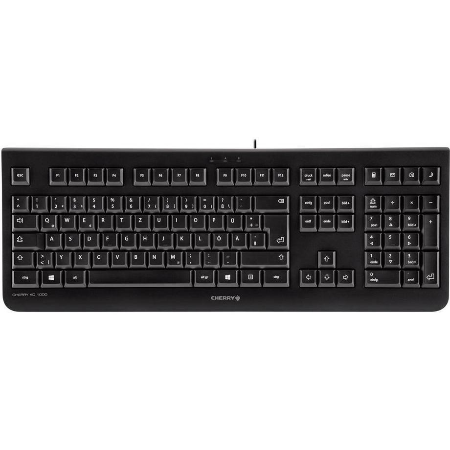Cherry  Tastiera Svizzera, QWERTY, Windows® CHERRY KC 1000 Nero 