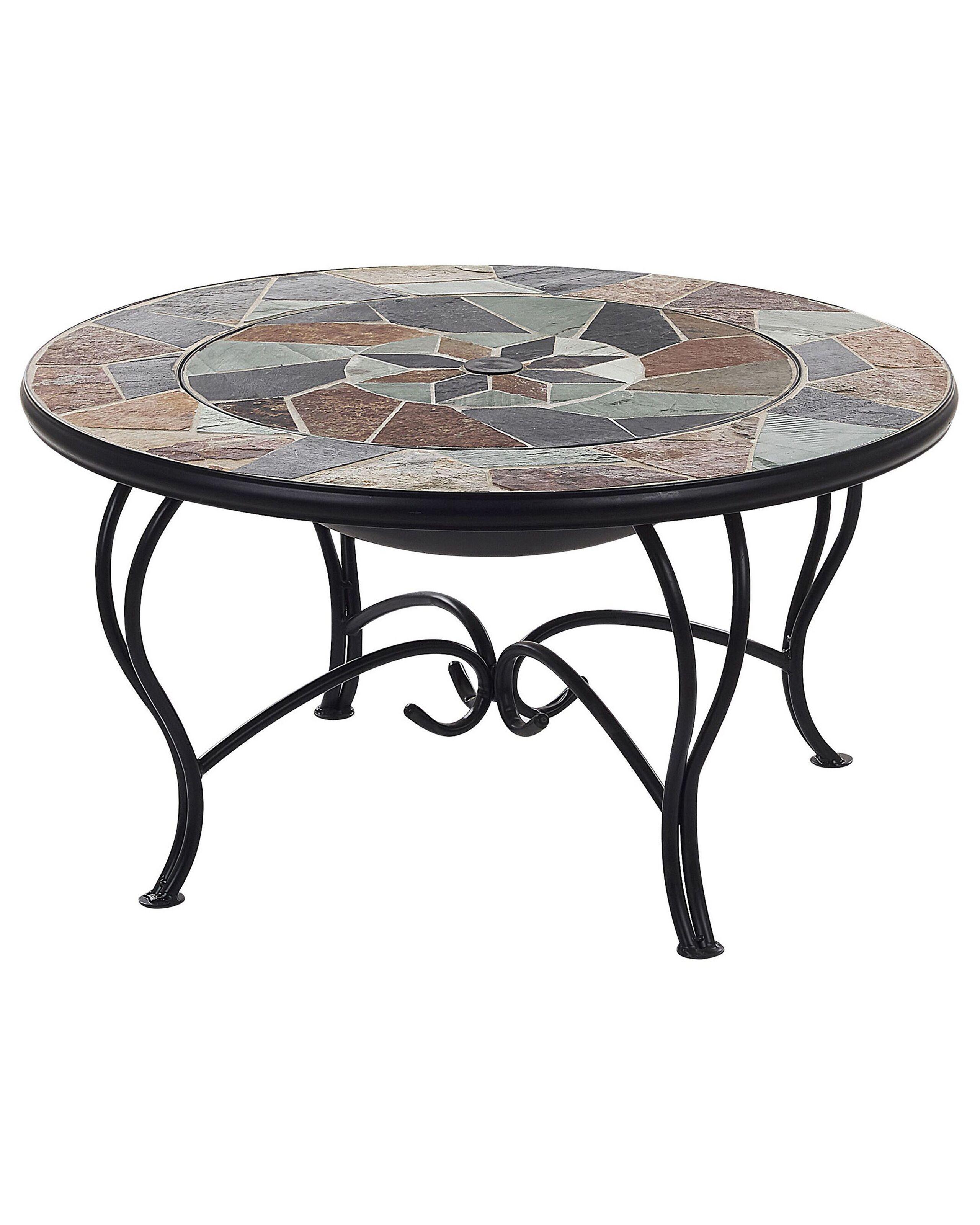 Beliani Grill-Feuerstelle aus Stahl EREBUS  