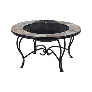 Beliani Grill-Feuerstelle aus Stahl EREBUS  