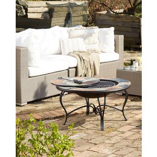 Beliani Grill-Feuerstelle aus Stahl EREBUS  