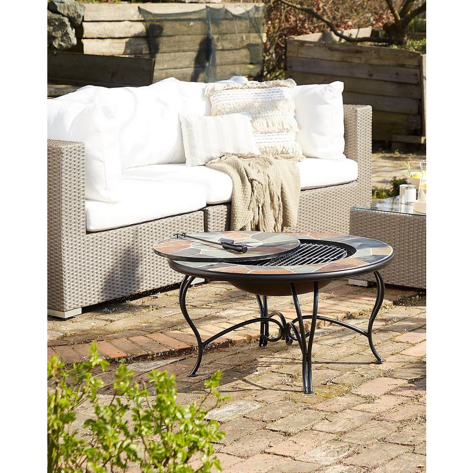 Beliani Camino con Griglia en Acciaio EREBUS  