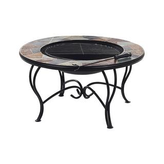 Beliani Grill-Feuerstelle aus Stahl EREBUS  