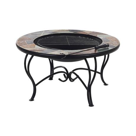 Beliani Grill-Feuerstelle aus Stahl EREBUS  