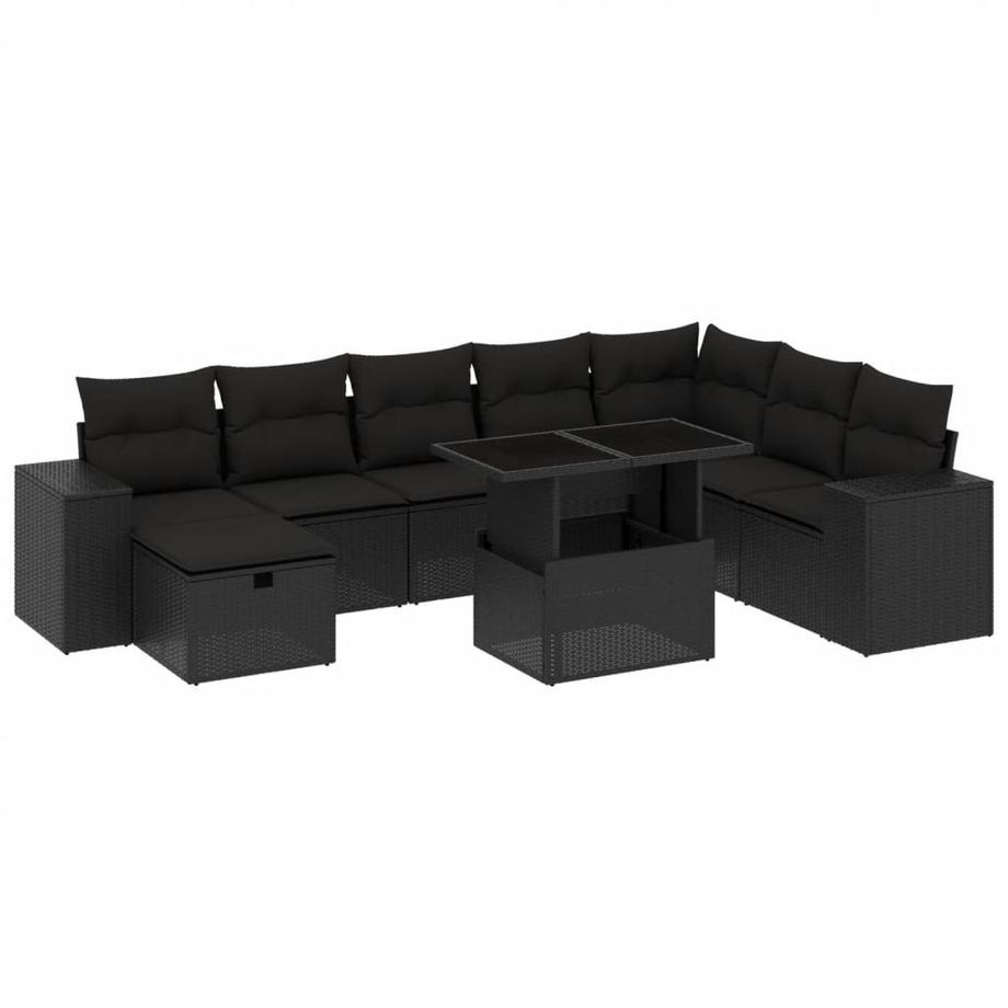 Ensemble de canapés de jardin rotin synthétique