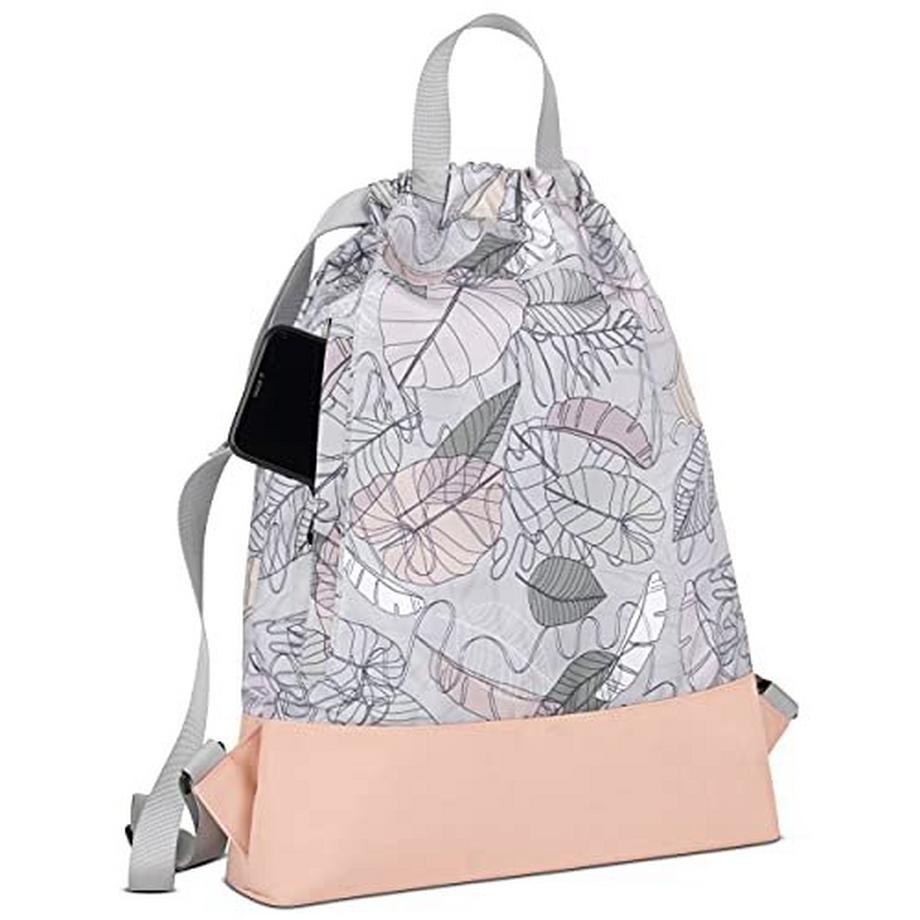 Only-bags.store Borsa a Sacco con Motivo No 7 Zaino Piccolo con Tasca Interna  