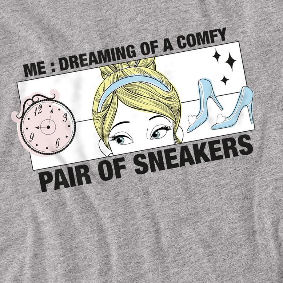 Cinderella Maglietta Dreaming Of Comfy Sneakers  