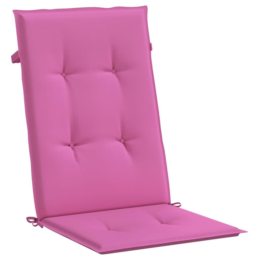 VidaXL Coussin de chaise à dossier haut tissu  