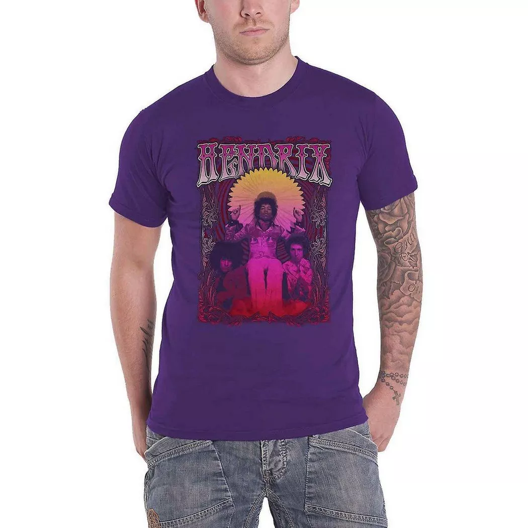 Jimi Hendrix - Karl Ferris Wheel TShirt, für Damen, Lila, Größe XL