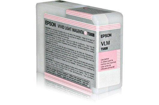 EPSON  EPSON Tintenpatrone vivid li.magenta T580B00 Stylus Pro 3880 80ml 