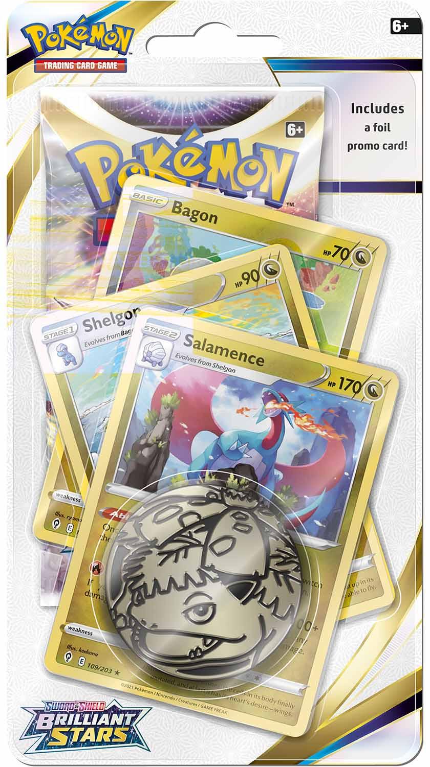 Pokémon  Sword & Shield Brilliant Stars Hydreigon Premium Checklane Blister - EN 