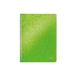 Leitz LEITZ Spiralbuch WOW PP A4 4638-00-54 grün 80 Blatt  