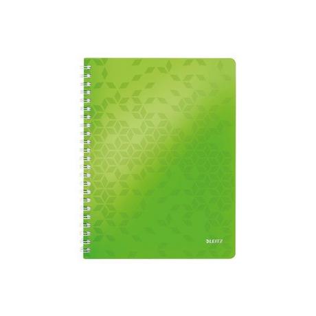 Leitz LEITZ Spiralbuch WOW PP A4 4638-00-54 grün 80 Blatt  