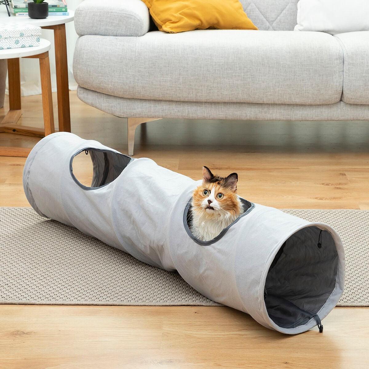 InnovaGoods  Tunnel rigolo pour chat - pliable 