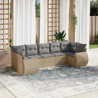 VidaXL set divano da giardino Polirattan  