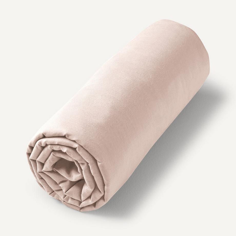 Drap-housse en voile de coton lavé