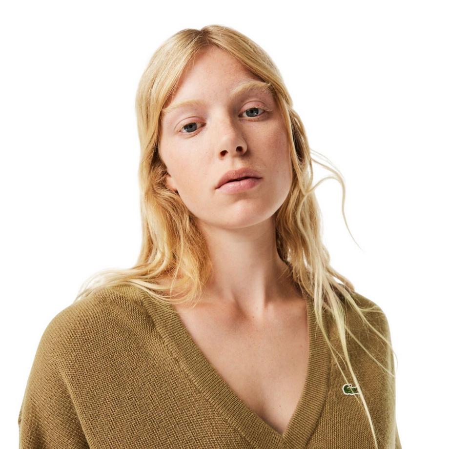 LACOSTE Maglione Carded con Motivo Perla  