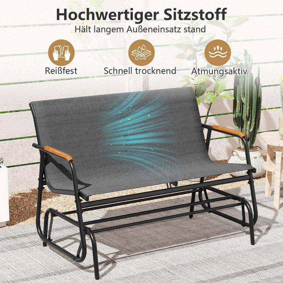 Northix 2-Sitzer-Gleiterbank für den Außenbereich  