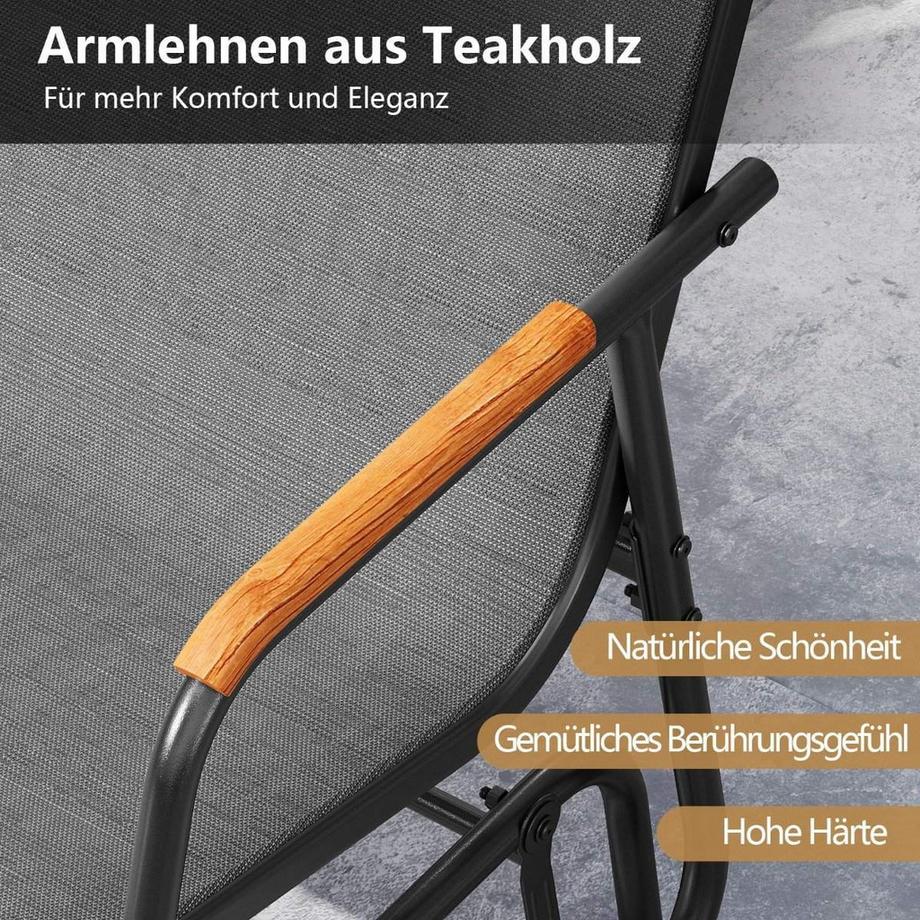 Northix 2-Sitzer-Gleiterbank für den Außenbereich  