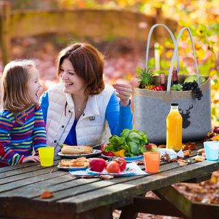 B2X Borsa in feltro con motivo cervo  