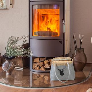 B2X Borsa in feltro con motivo cervo  