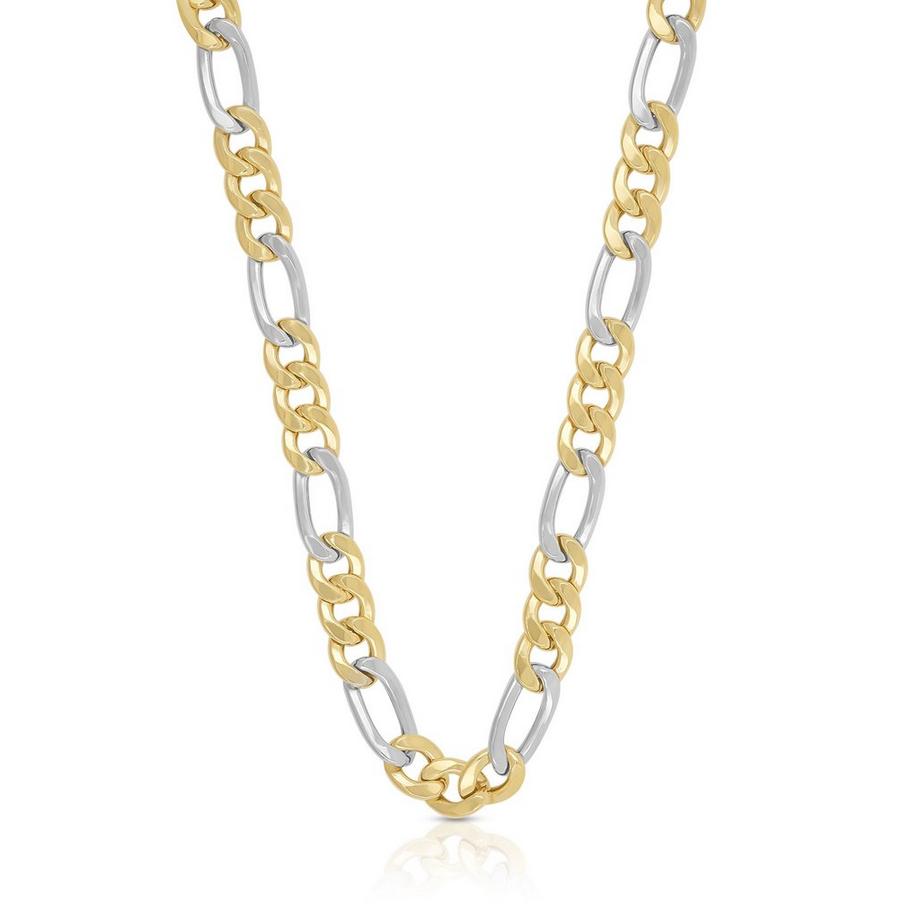 MUAU Schmuck  Collier Figaro Bicolor Gelbgold-/Weissgold 750, 5.7mm, 45cm 