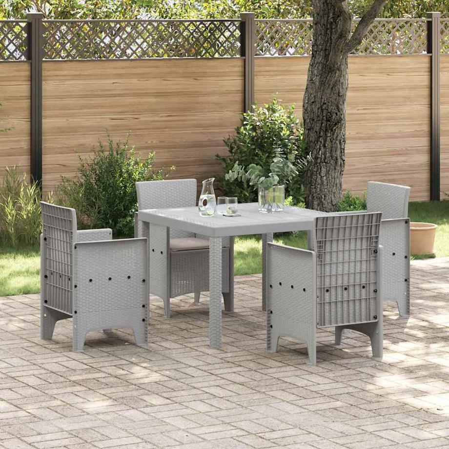 VidaXL Set da Pranzo per Giardino Polipropilene  