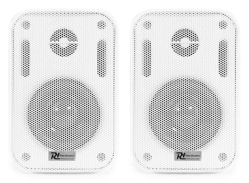 Power Dynamics  BGO30B haut-parleur 2-voies Blanc Avec fil 60 W 