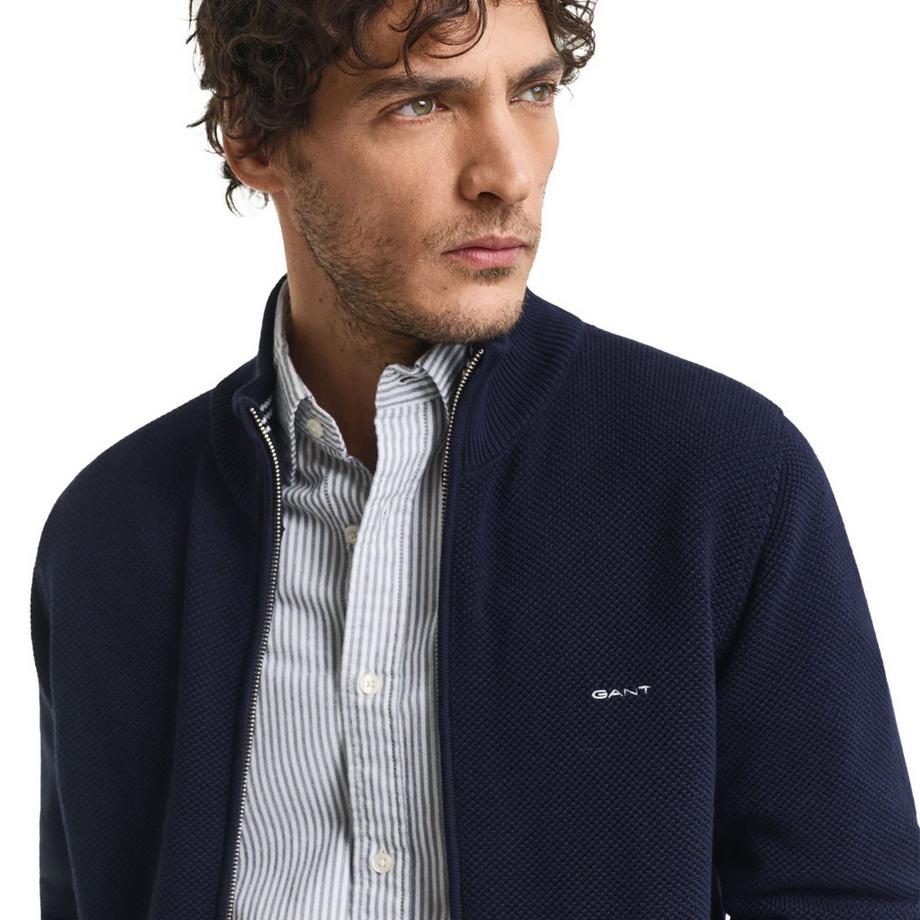GANT Cardigan Cotone Pique Half Zip  