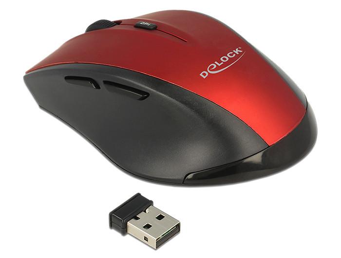 DeLock  12493 mouse Mano destra RF Wireless Ottico 1600 DPI 