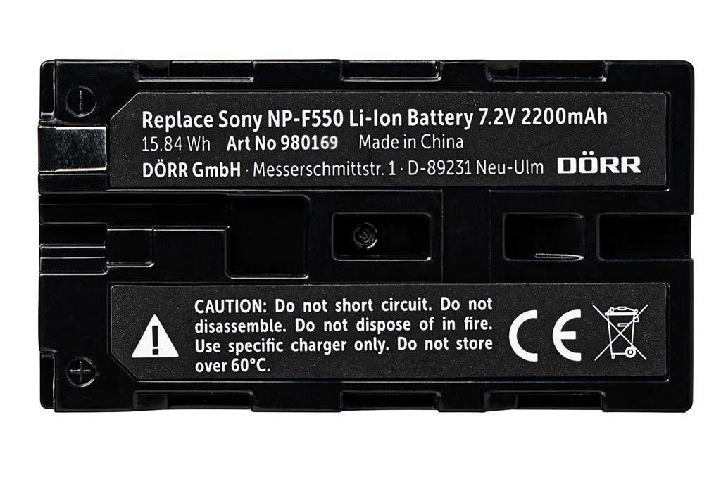 Dörr  Dörr 980169 Batteria per fotocamera/videocamera Ioni di Litio 2200 mAh 