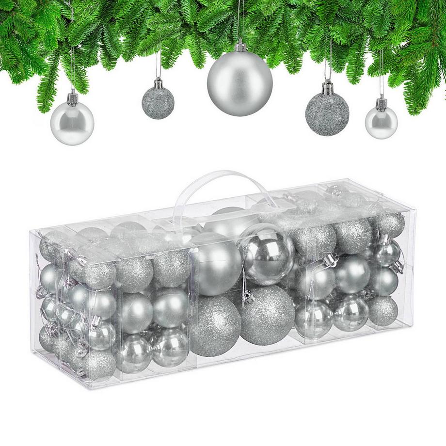 Ensemble de boules de Noël, paquet de 76