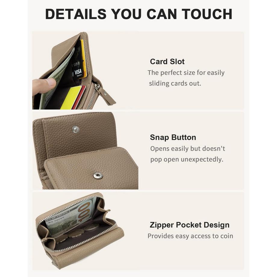 Only-bags.store Kleine Brieftasche aus Leder  