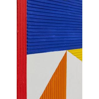 KARE Design Quadro su tela Art Triangles giallo 100x100 cm  