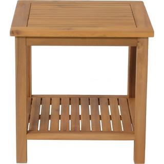 mutoni Table d'appoint de jardin Iowa acacia marron 45x45  