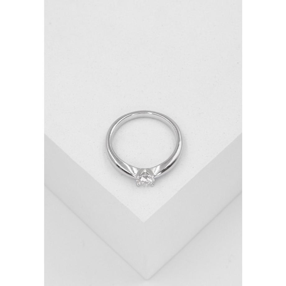 MUAU Schmuck  Bague Solitaire Diamant 0.40ct. or blanc 750 