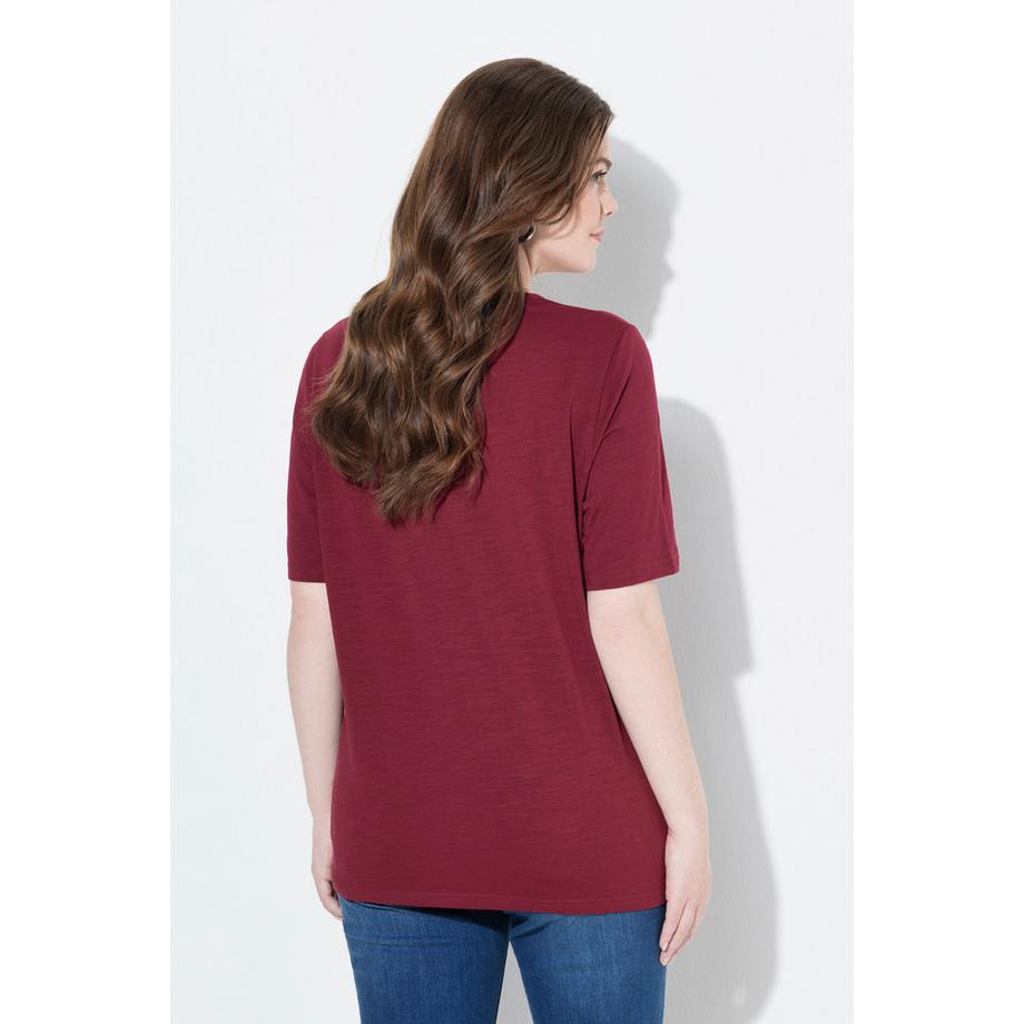 Ulla Popken Classic Cowboystiefel Print Rundhals Halbarm T-Shirt  