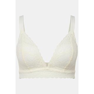 Ulla Popken  Bralette senza ferretto con pizzo e coppe morbide, coppa C-D 