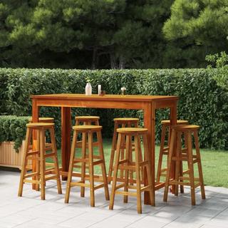 VidaXL Tabouret de bar bois d'acacia  